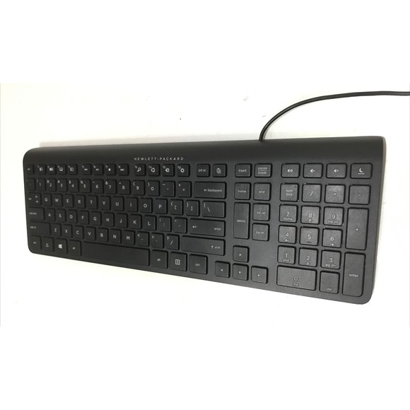 HP SK-2026 USB Black Keyboard With HP P001M Optical Mouse ~Ships Same Day~ - Picture 2 of 12